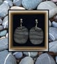 Beach stone lightweight clay earrings