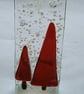 Snowy trees fused glass tealight holder - Image 6