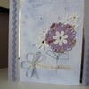 Pretty Purple Flower Birthday Card