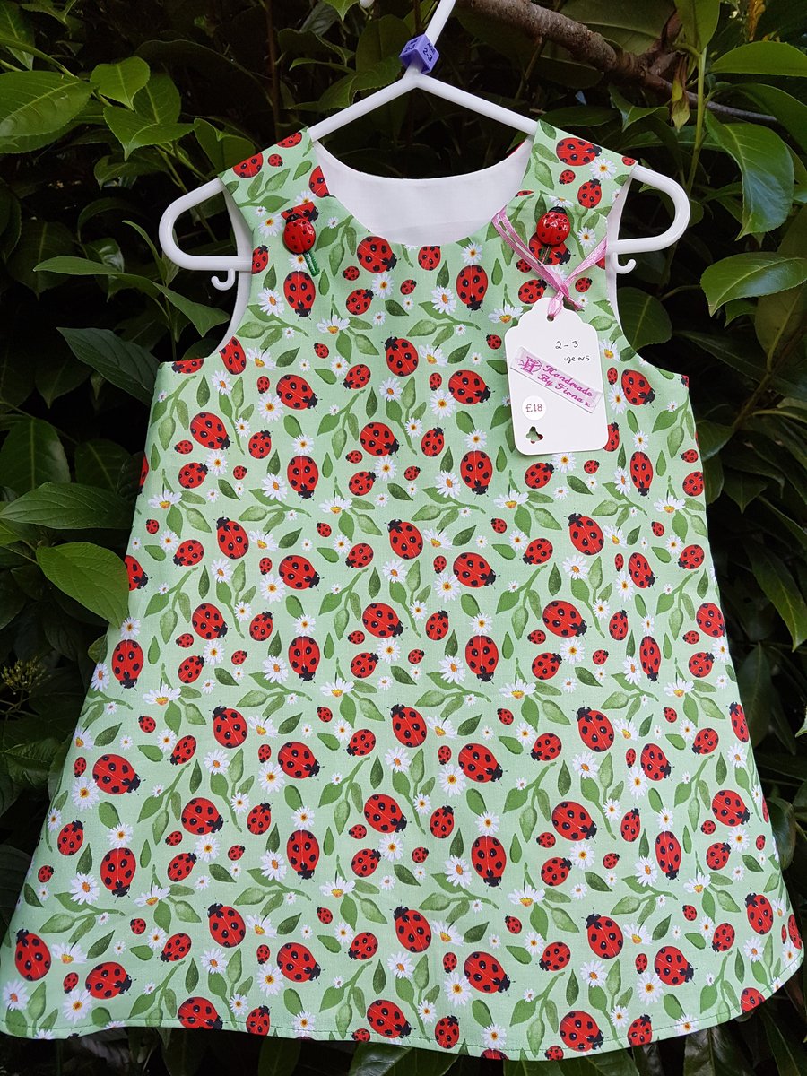 Age: 2-3y. Ladybird cotton dress.