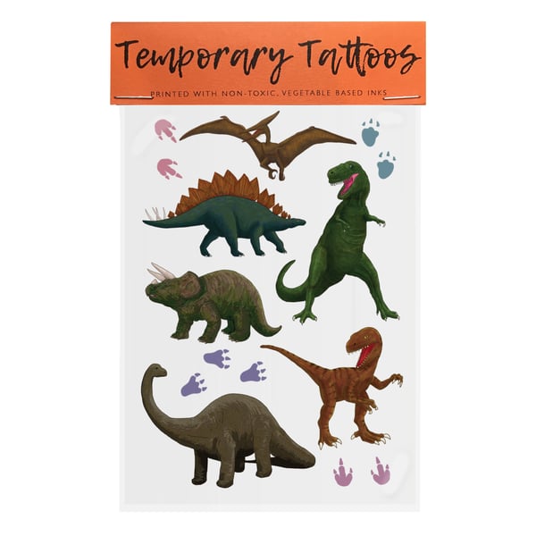 Temporary Tattoos: Dinosaurs