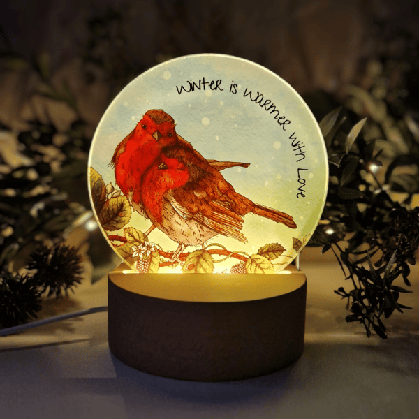Winter is Warmer with Love LED Night Light (Can Be Personalised)
