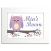 Girls Owl Door Name Print.