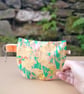 floral zip pouch with swivel clip - Image 2