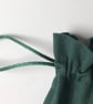 Bronze Bumblebee handprinted green cotton small drawstring gift bag - Image 3