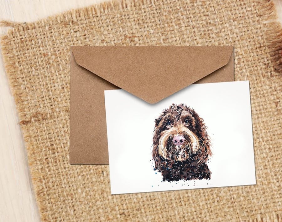 Cockapoo GreetingNote Card).Cockapoo Cards,Cockapoo Art cards, Cockapoo greeting