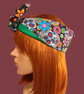 Sugar Skulls Wide Wire Headwrap 
