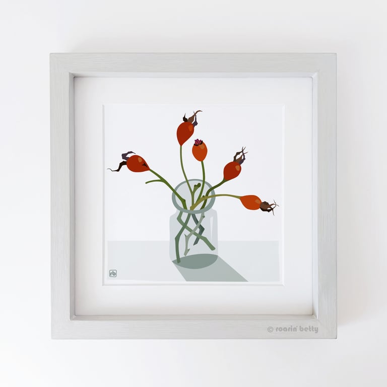 Rose Hips No1, original Giclee print