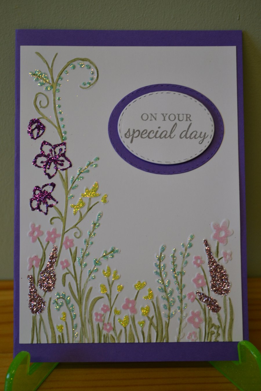 Wild Flower Handmade Card – “On Your Special Day”