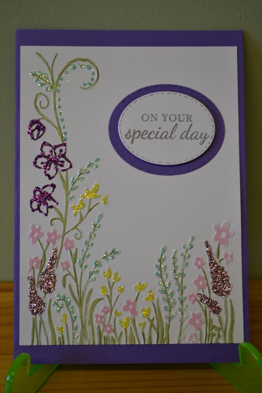 Wild Flower Handmade Card – “On Your Special Day”