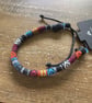 Multicolor Woven Adjustable Cord Bracelet