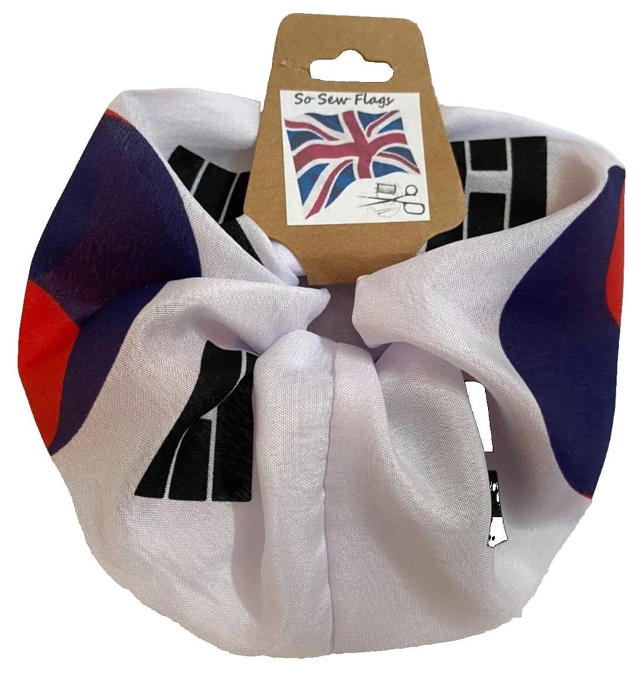 South Korea Flag Hair Scrunchie Scrunchies Accessory Band Elastic