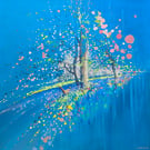 Ephemeral April, a springtime abstract painting