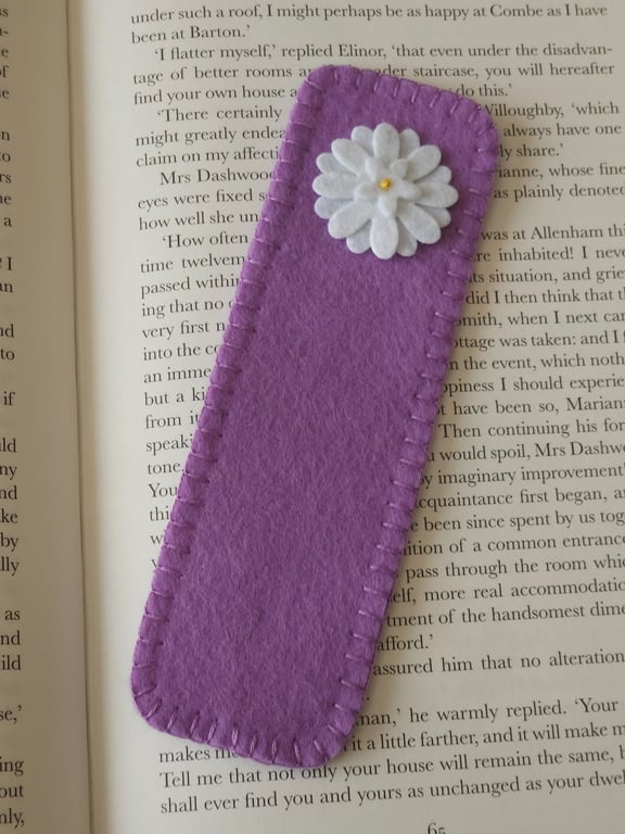Hand stitched Bookmark 