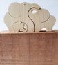 Wooden Elephant Family - Image 4