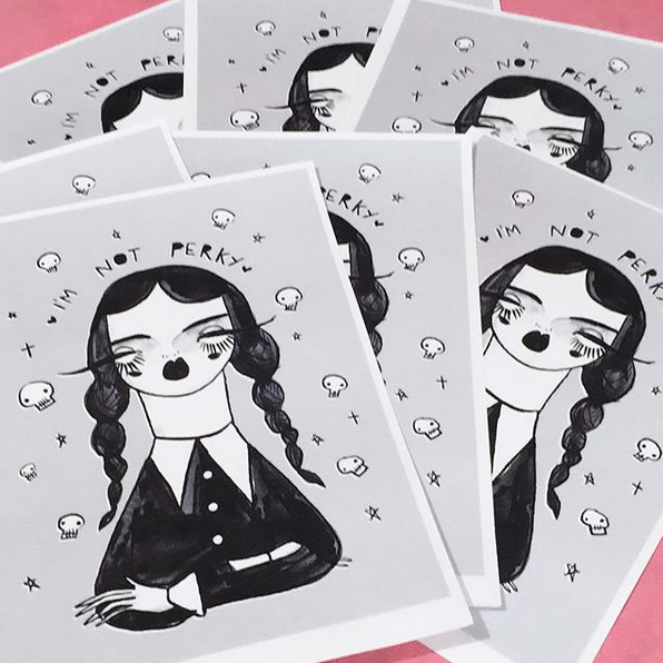 Wednesday Addams Small Poster Print