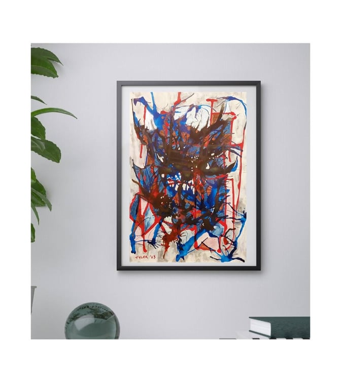 Toxic - mixed media on a3 paper