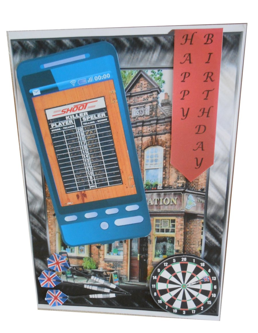 3D Darts Phone Card