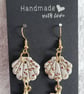 Handmade Polymer Clay Shell and Starfish Earrings. 316 Surgical Stainless Steel