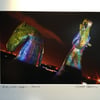 Andy Scott's Kelpies multicolour Signed Mounted Print FREE DELIVERY