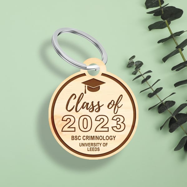 Personalised Graduation Keyring - Special Small Gift, Handmade Congratulations