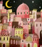 Pink Palaces,  blank greetings card.  - Image 3