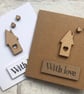 Handmade New Home Card Wooden House Embellishment