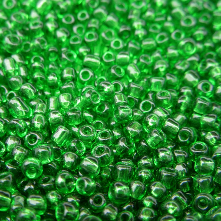 Bottle Green Seed Beads