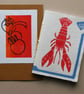 Handprinted Lobster notebook - Image 8