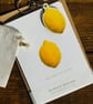 Lemon Card and Wooden Keychain Gift Set Easy Peasy Lemon Squeezy (QM2041)
