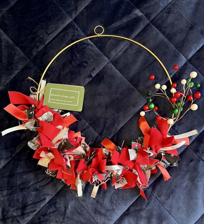 Modern, Stylish Rag Wreath