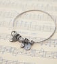Sterling silver charm bangle - Image 5