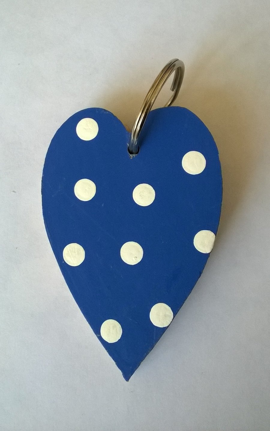 Wooden Heart keyring