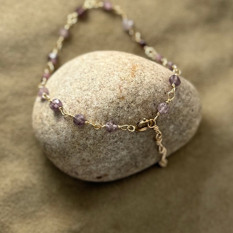 Lilac Spinel Bracelet by Izabela Rocks - For Bringing Joy