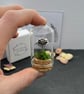 Handmade Sterling Silver Rose Miniature Bell Jar - Image 2