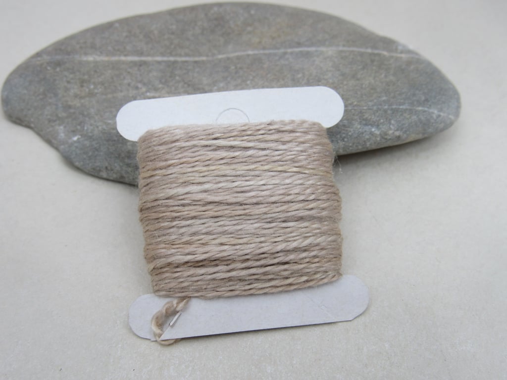 15m Natural Dye Hibiscus Brown Pure Silk Embroidery Thread