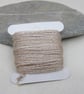 15m Natural Dye Hibiscus Brown Pure Silk Embroidery Thread - Image 1