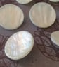 7 8" 23mm 36L Polyester Pearl Shank Buttons Rare now x 4 Buttons - Image 3