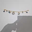 Bunny charm gold bracelet