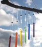 Glass rainbow wind chimes - Image 3