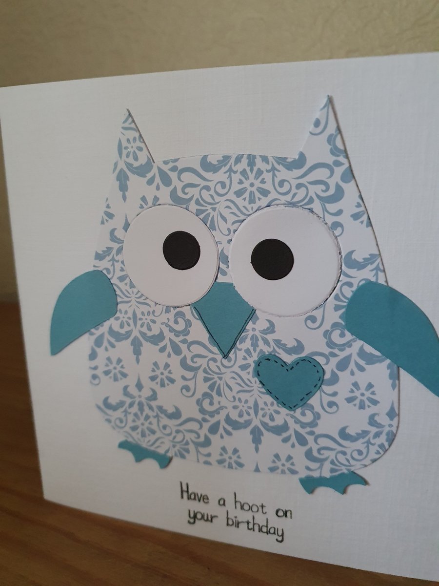 Wise Owl Birthday Card - Folksy