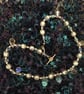 Pretty Beaded Necklace in Soft Tones - Small  - 14.5ins - Image 5
