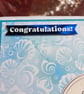 Handmade Congratulations Card – "Let's Shell-ebrate" – Seashell- Coastal Design - Image 3
