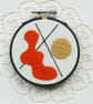 Chaos Theory Abstract No.14 - Orange Mini Mood Abstract Art Piece - Image 2