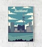 Auckland retro travel poster, Auckland city art print, New Zealand travel poster - Image 6