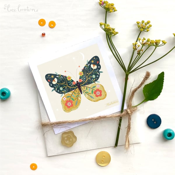'Blooming Butterfly' - Mini Art Print