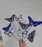 Purple Emporer Hand Crafted Stained Glass Plant Stake Beautiful gift - Image 4
