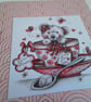 Birthday card and gift tag. Tea lover. Ref 444 - Image 2