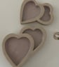 Handmade Heart Ring Dish Pair: Ceramic Stoneware Jewelry Holder - Image 4