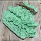 Handmade crochet drawstring pouch
